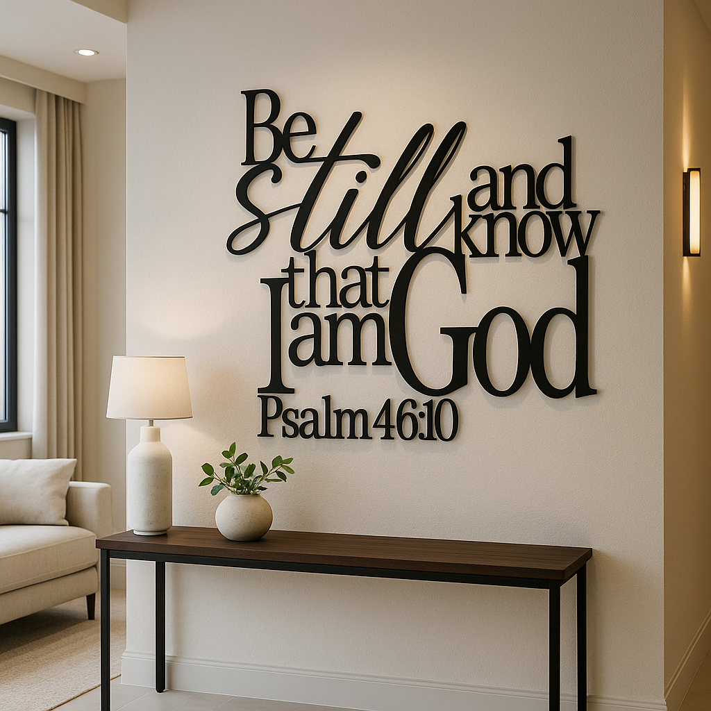 Psalm 46:10 Metal Wall Art - | Metal Art Cafe